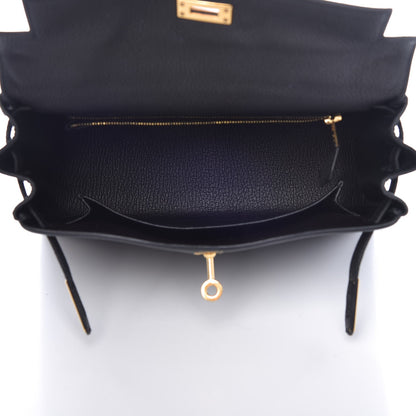 Hermes Togo Kelly Retourne 25 Black 20 of 64