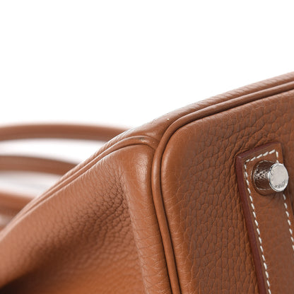 Hermes Taurillon Clemence Birkin 35 Gold 14 of 15