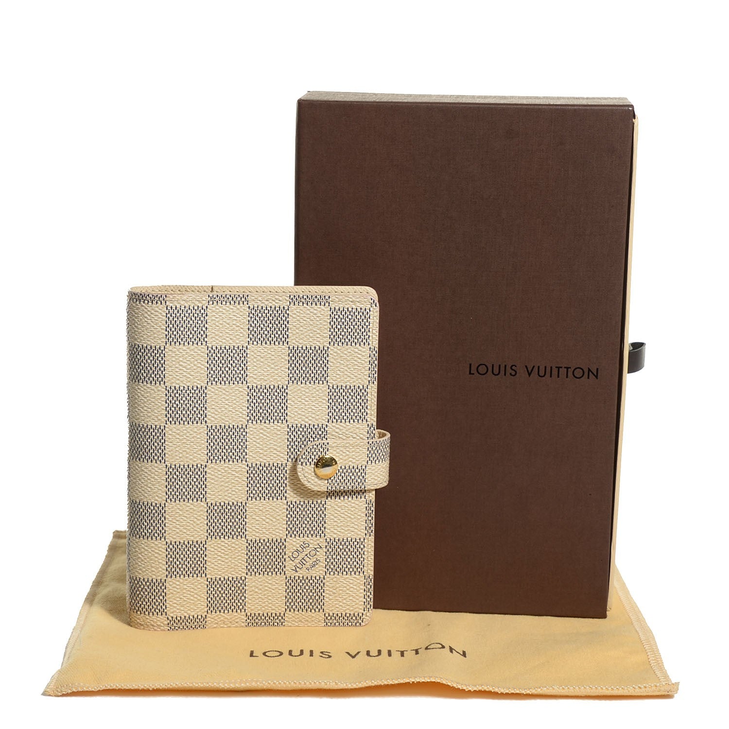 Louis Vuitton Damier Azur Small Ring Agenda Cover 5 of 8