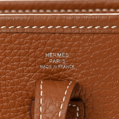 Hermes Taurillon Clemence Evelyne TPM Gold 6 of 11