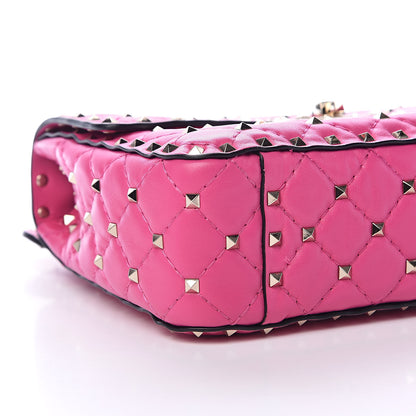 Valentino Garavani Nappa Medium Rockstud Spike Shoulder Bag Pink Orchid 8 of 12