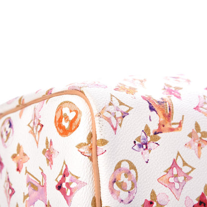 Louis Vuitton Watercolor Aquarelle Speedy 35 White 9 of 12