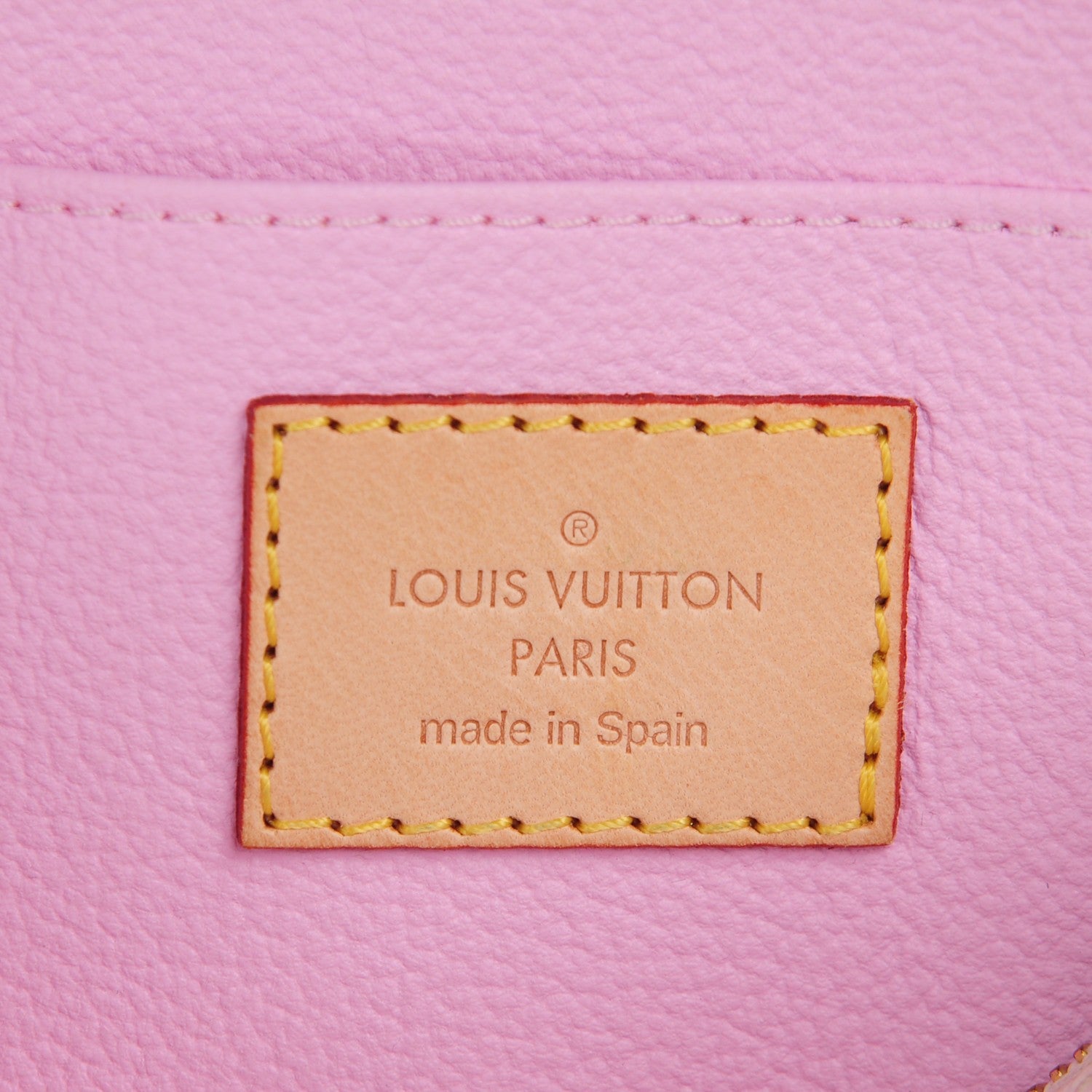 Louis Vuitton Monogram Multicolor Cosmetic Pouch White Litchi 6 of 13