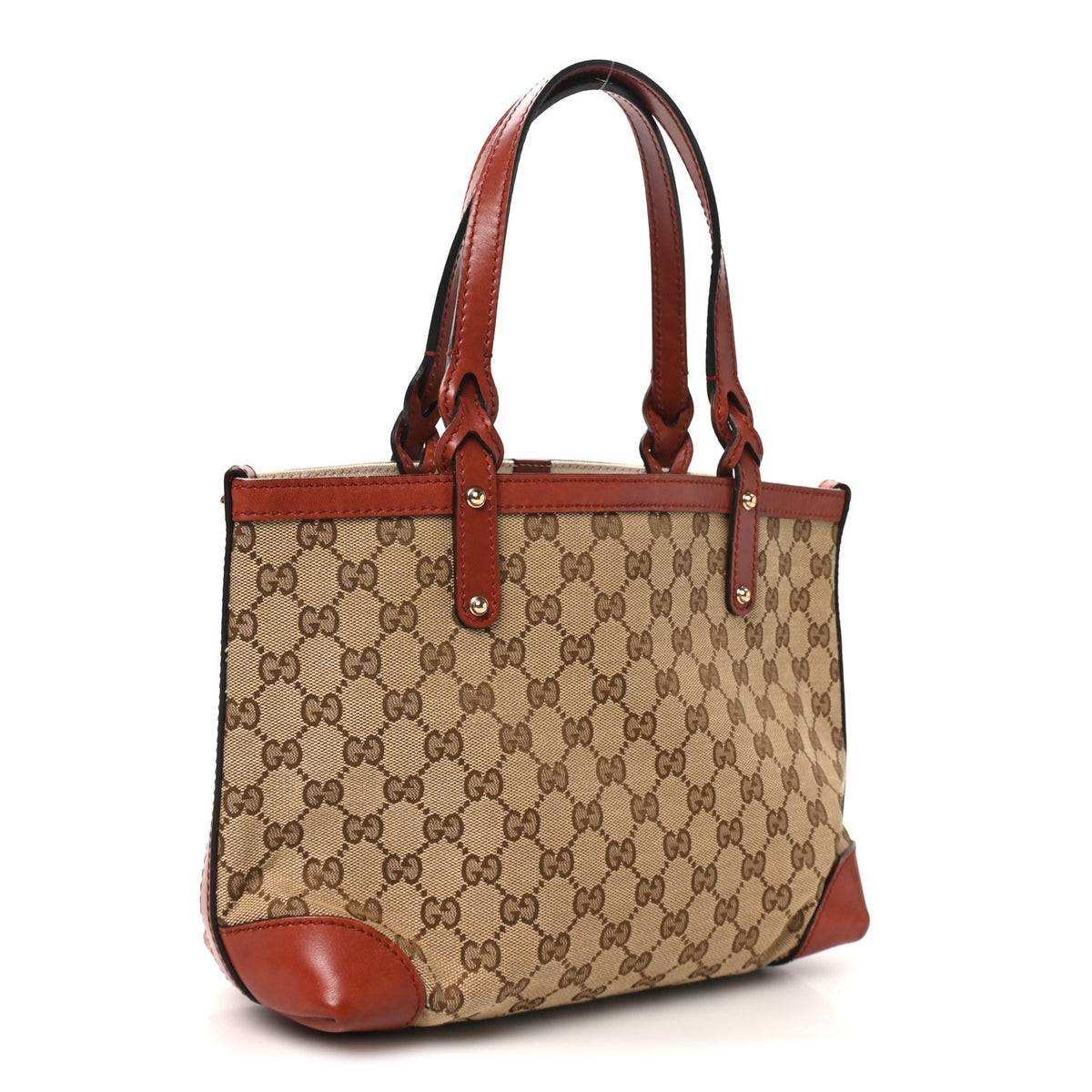 Gucci Monogram Small Craft Tote Red 4 of 11