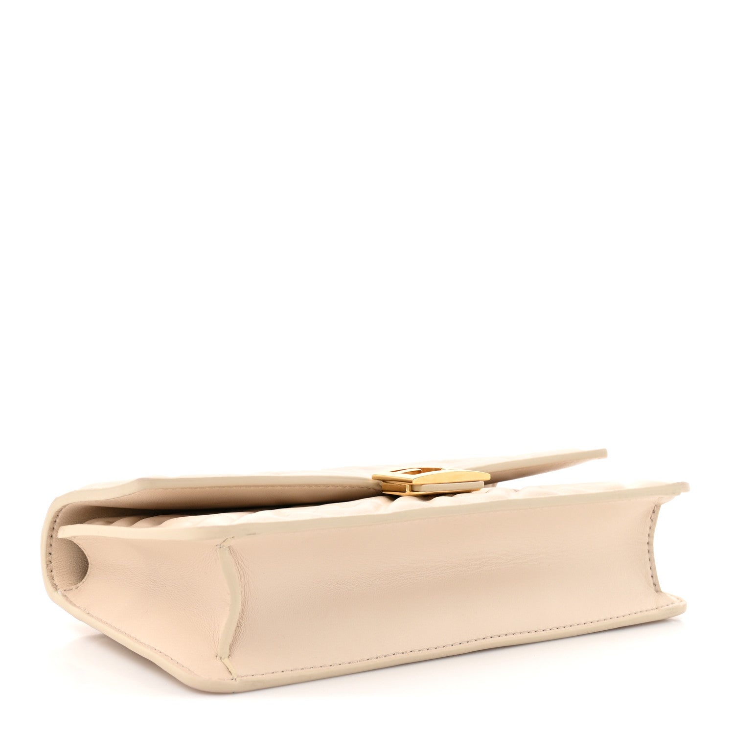 Fendi Nappa Matisse FF Embossed Wallet On Chain Baguette Camelia 4 of 17