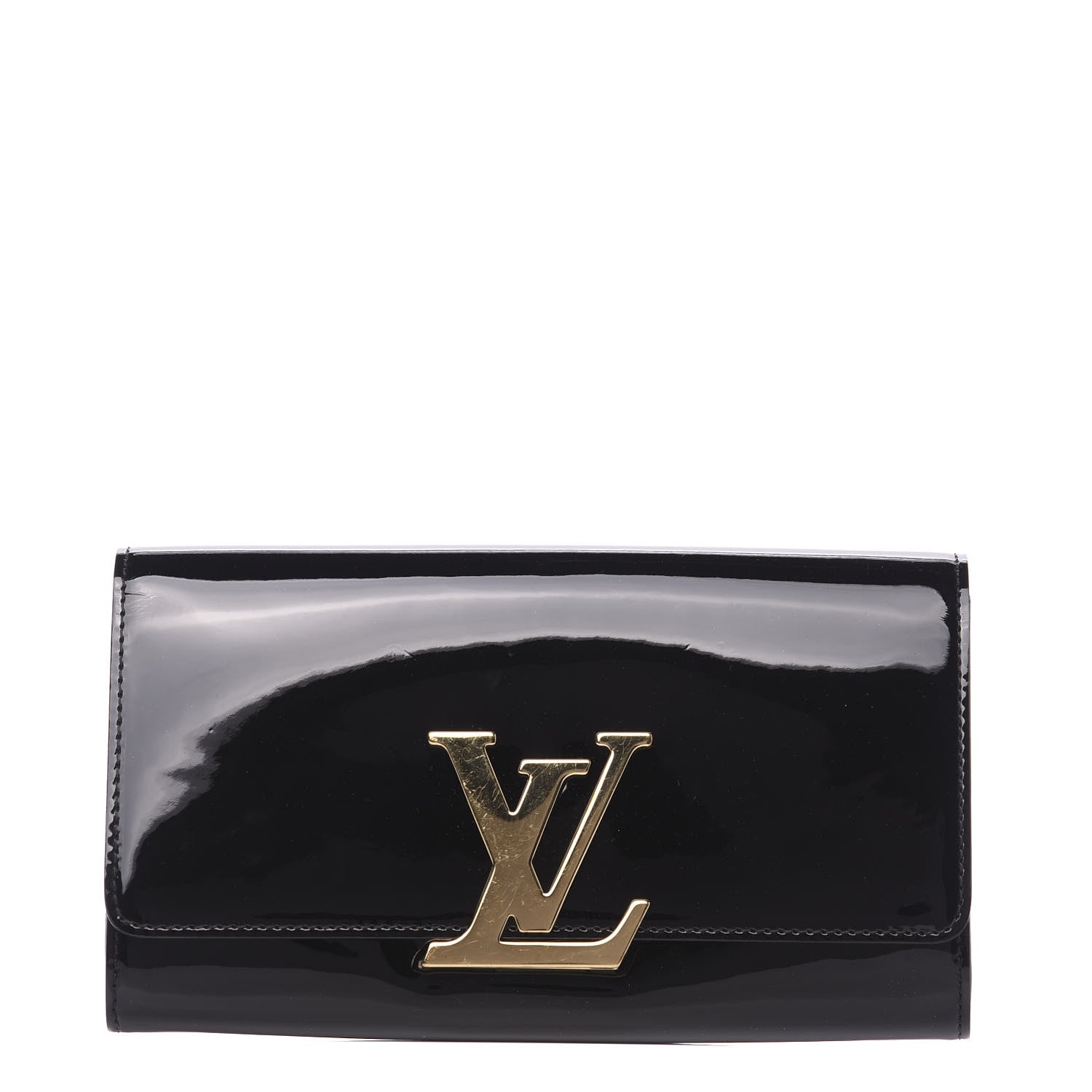 Louis Vuitton Patent Louise Clutch Black 1 of 11