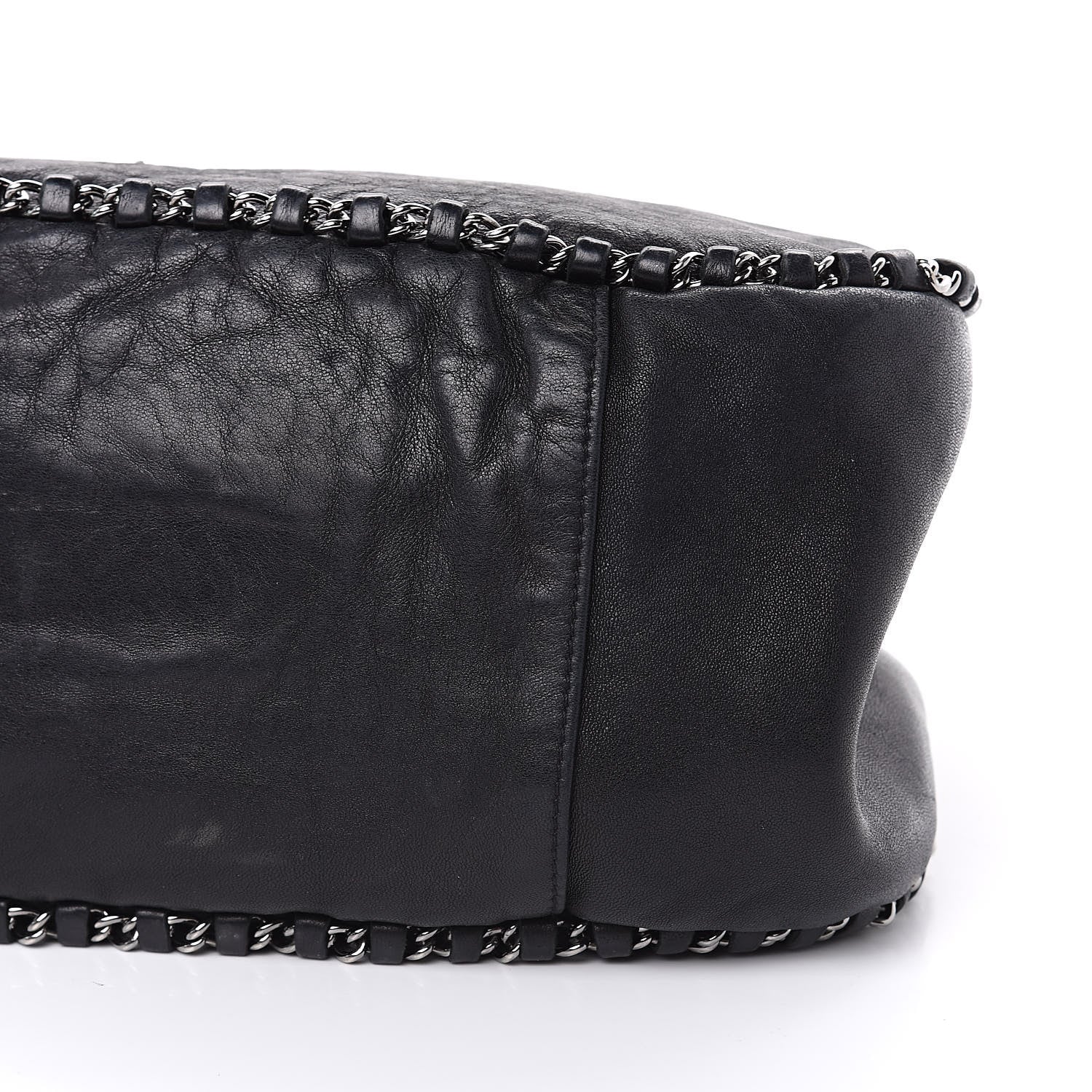 Chanel Lambskin Chain Hobo Black 12 of 15