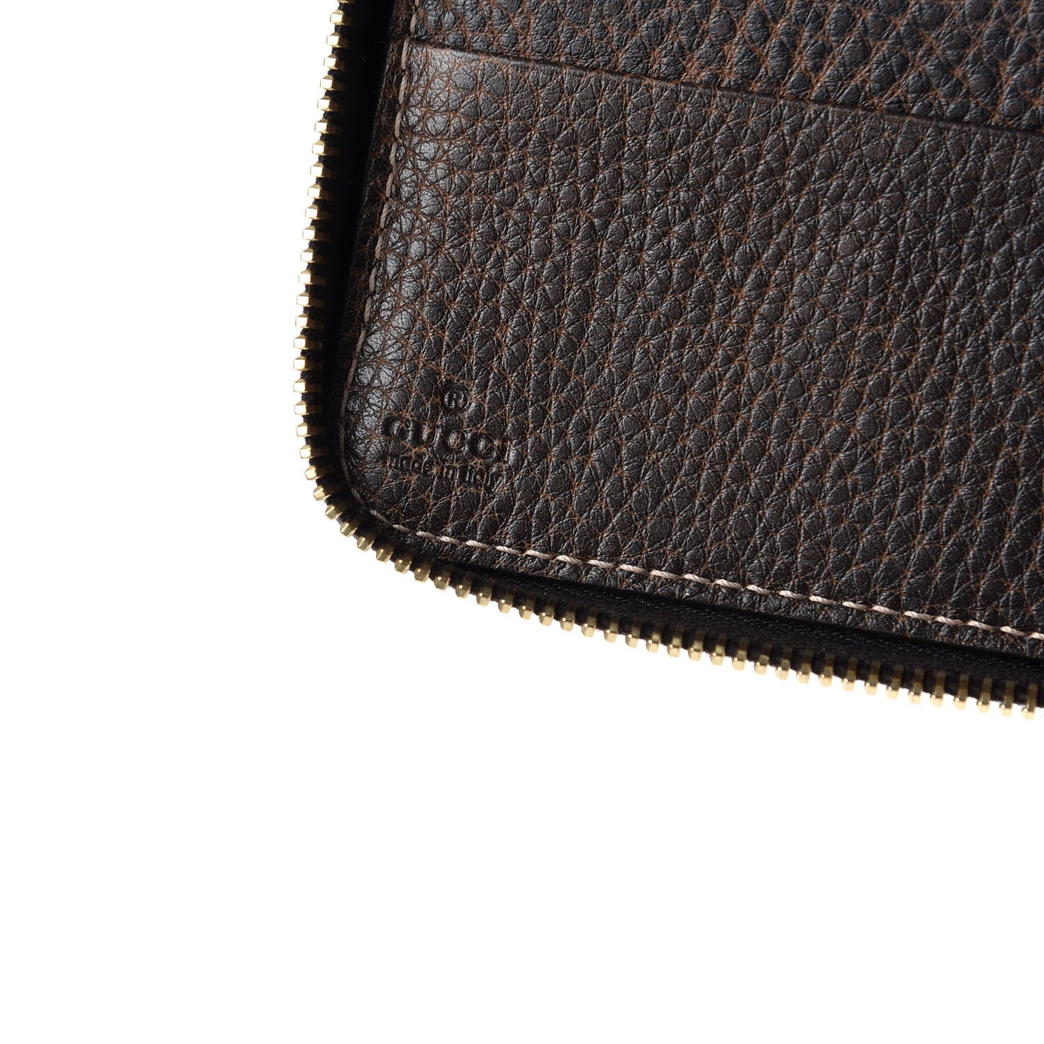 Gucci Guccissima Bamboo Tassel Zip Around Wallet Brown 6 of 7