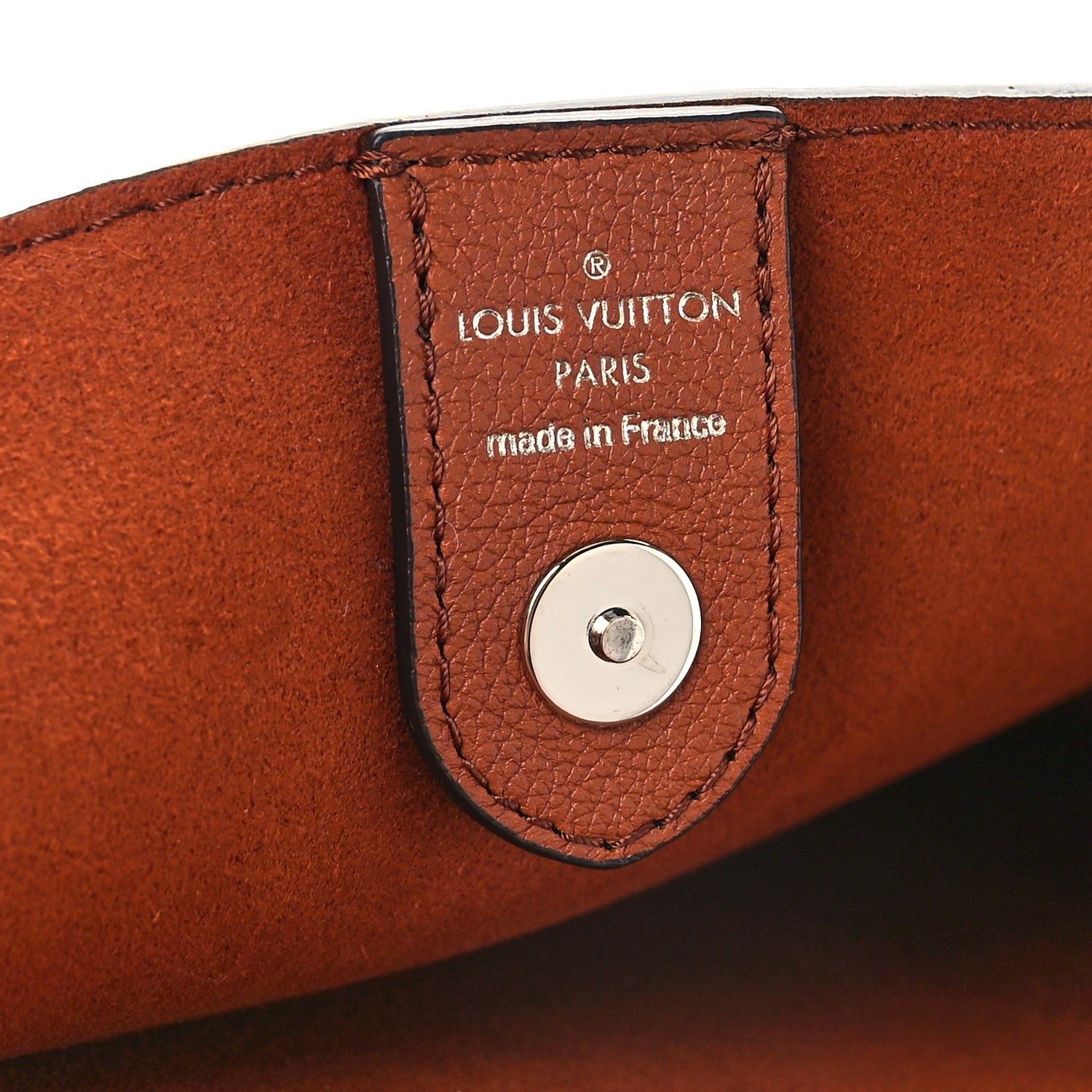 Louis Vuitton Calfskin Lockmeto Caramel Creme Black 6 of 8