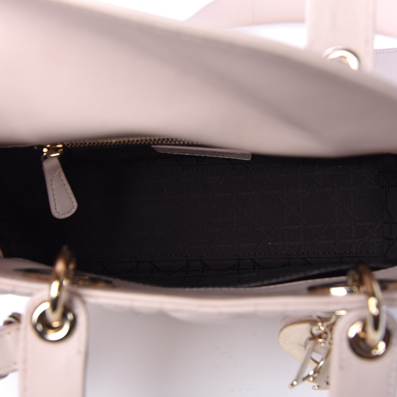 Christian Dior Lambskin Cannage Small Lucky Badges My Lady Dior Pink 5 of 14