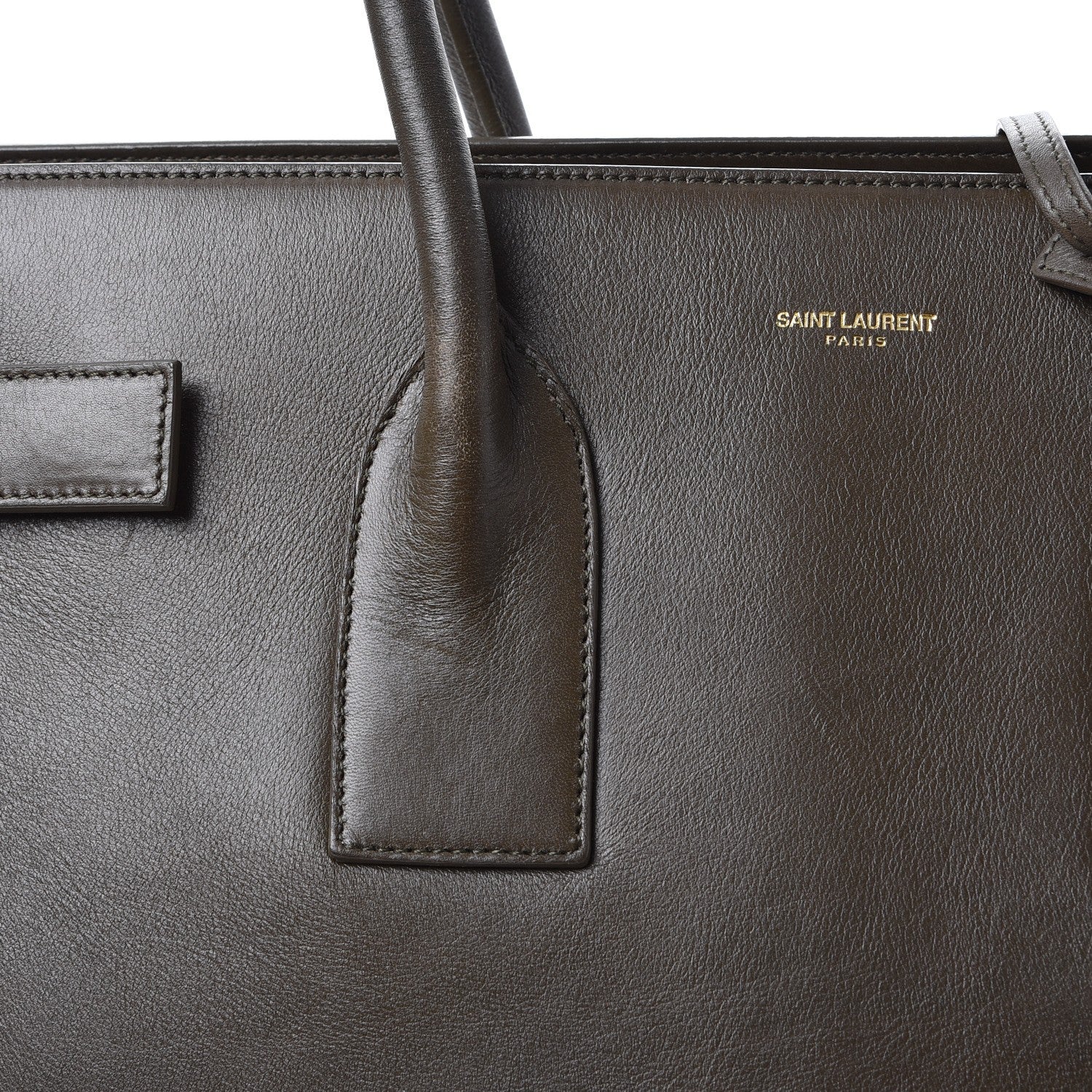 Saint Laurent Calfskin Large Sac De Jour Carryall Mousse 8 of 18
