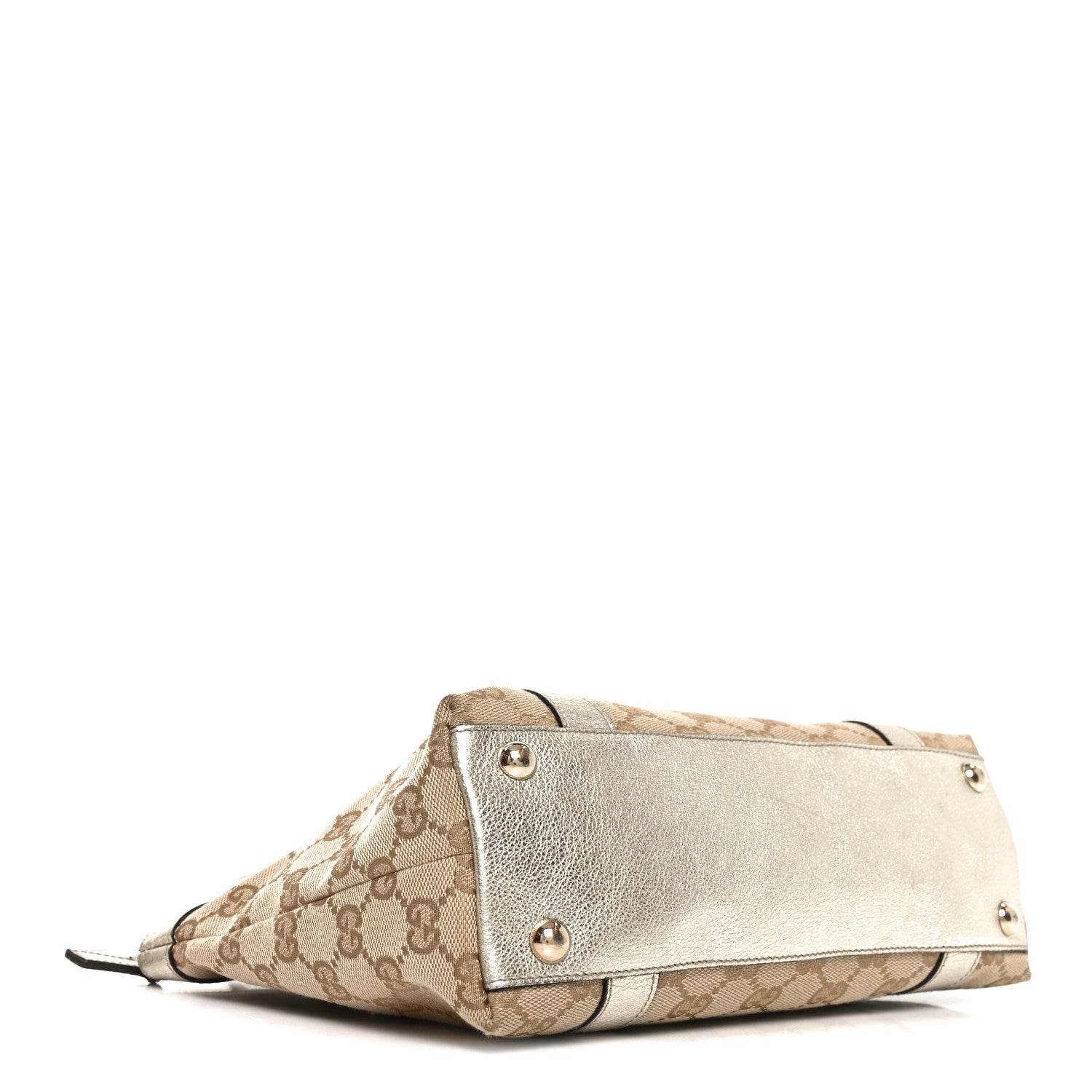 Gucci Monogram Small Abbey Tote  Gold 4 of 10