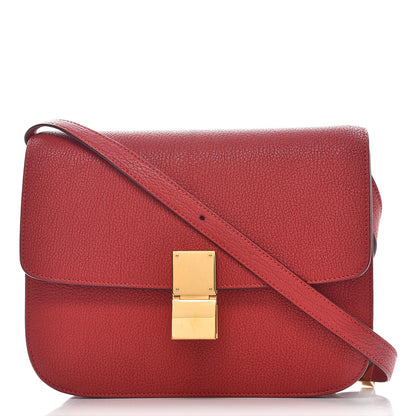 Celine Goatskin Medium Classic Box Flap Bag Carmin 1 of 7