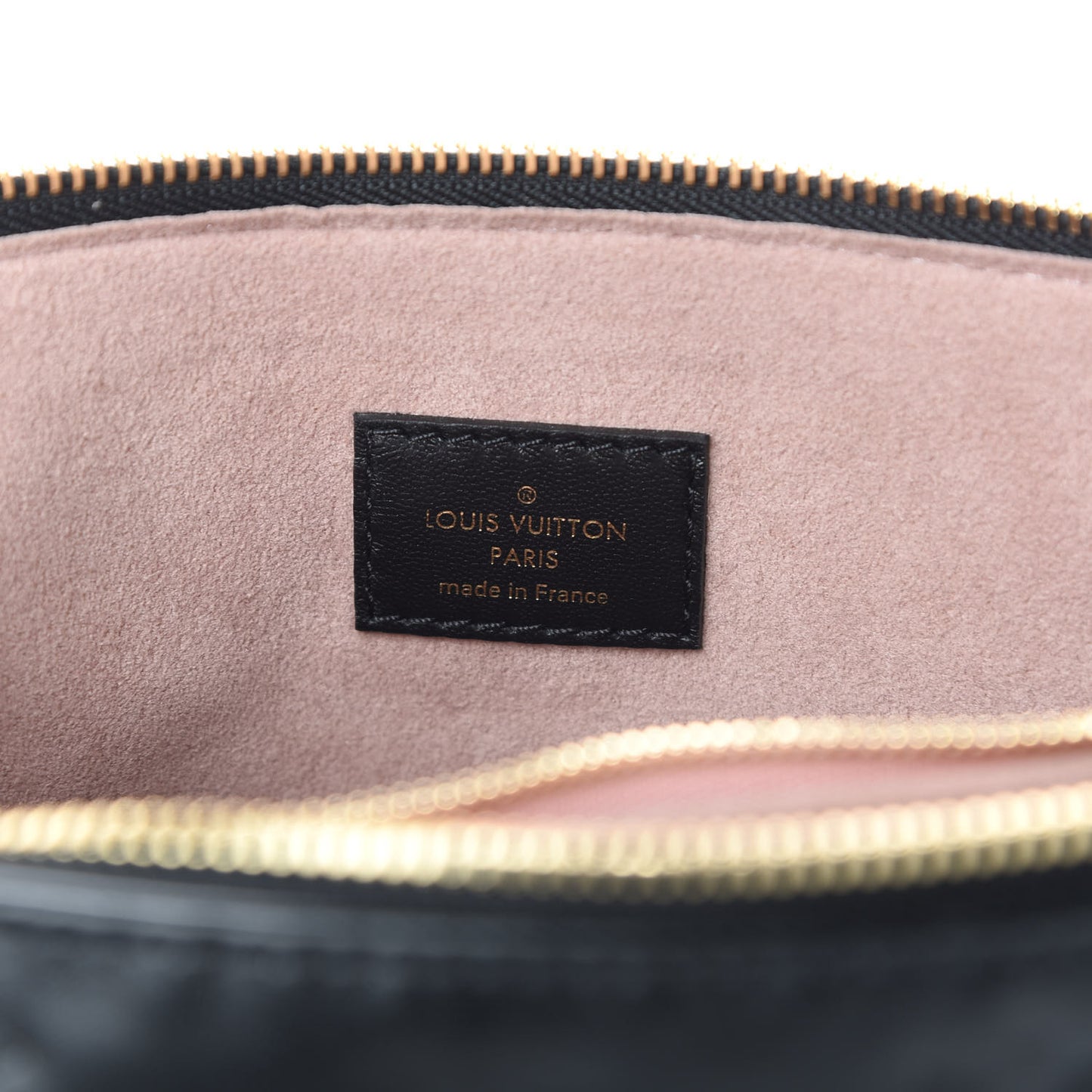 Lambskin Embossed Monogram Coussin PM Black