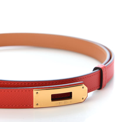 Hermes Epsom Kelly Belt Rouge Tomate 5 of 5