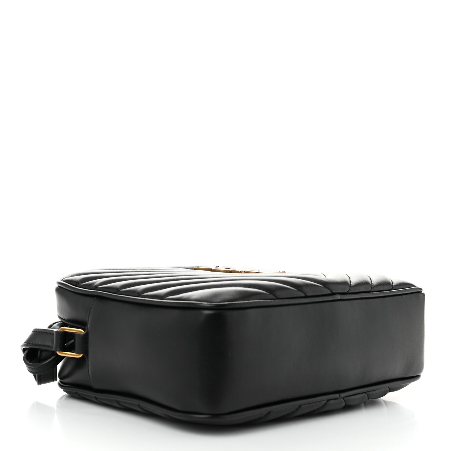 Calfskin Matelasse Monogram Lou Camera Bag Black
