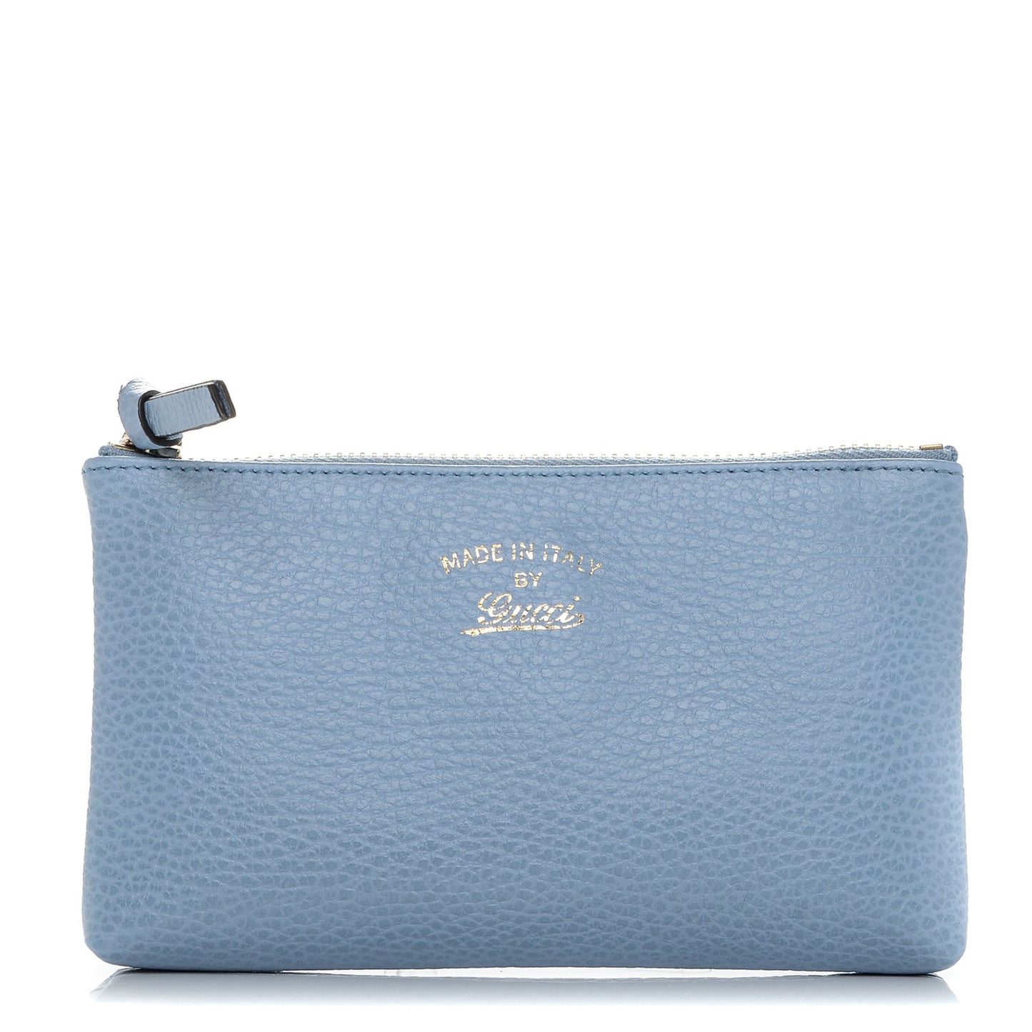 Dollar Calfskin Small Swing Pouch Mineral Blue