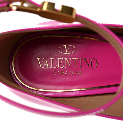 Valentino Garavani Patent Tan-Go 45/135mm Platform Pumps 35 Pink PP 7 of 9