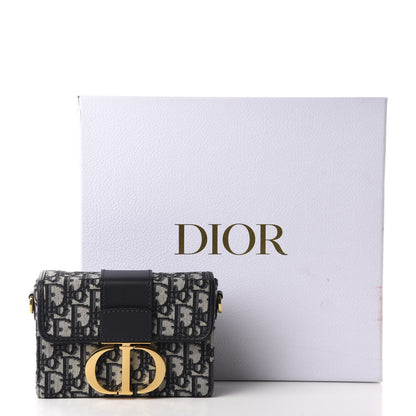 Christian Dior Oblique 30 Montaigne Box Bag Blue 10 of 10