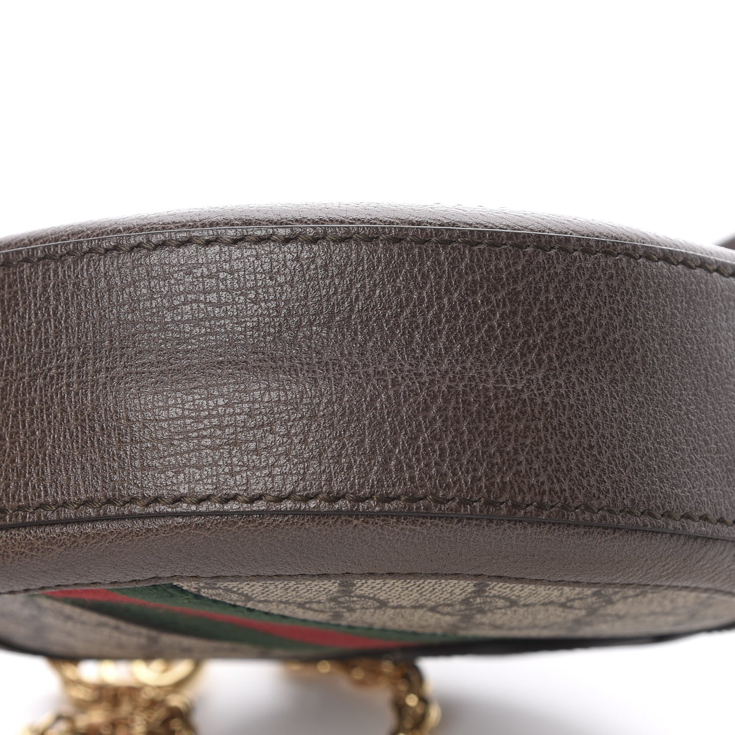Gucci GG Supreme Monogram Web Mini Ophidia Round Shoulder Bag Brown 12 of 12