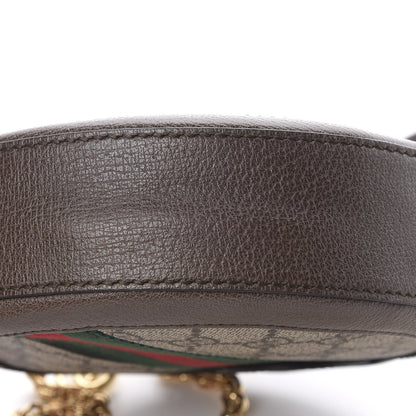 Gucci GG Supreme Monogram Web Mini Ophidia Round Shoulder Bag Brown 12 of 12