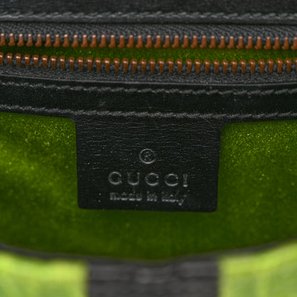 Gucci Monogram Crocodile Web Tom Ford Dragon Flap Bag Dark Brown Green 6 of 12