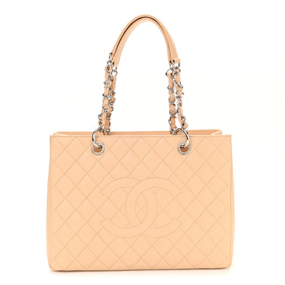 Chanel Caviar Quilted Grand Shopping Tote GST Beige Clair 1 of 11