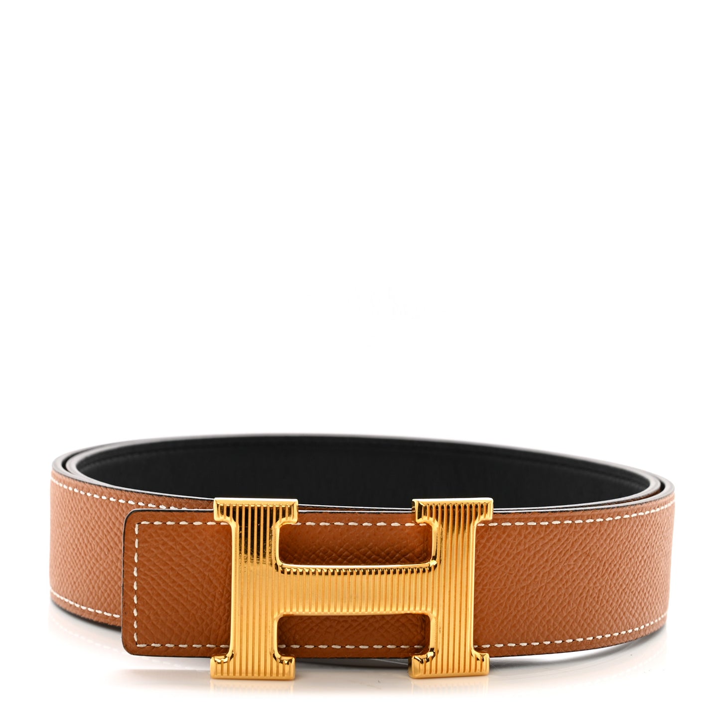 Epsom Swift 32mm Striee H Belt 80 32 Gold Black
