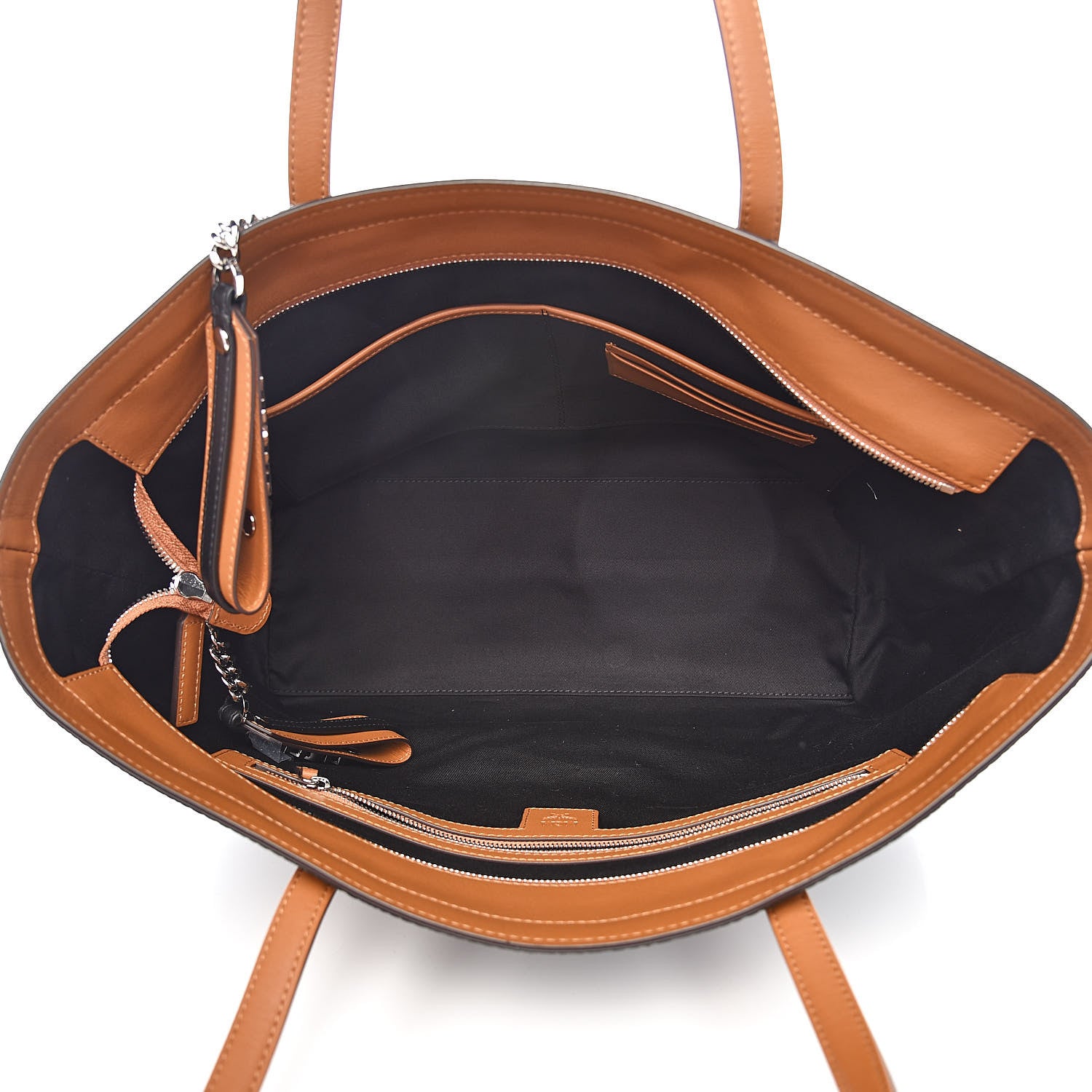 MCM Visetos Medium Anya Shopper Tote Black 5 of 9
