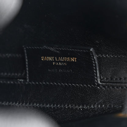 Saint Laurent Grained Calfskin Medium Emmanuelle Bucket Bag Black 6 of 13