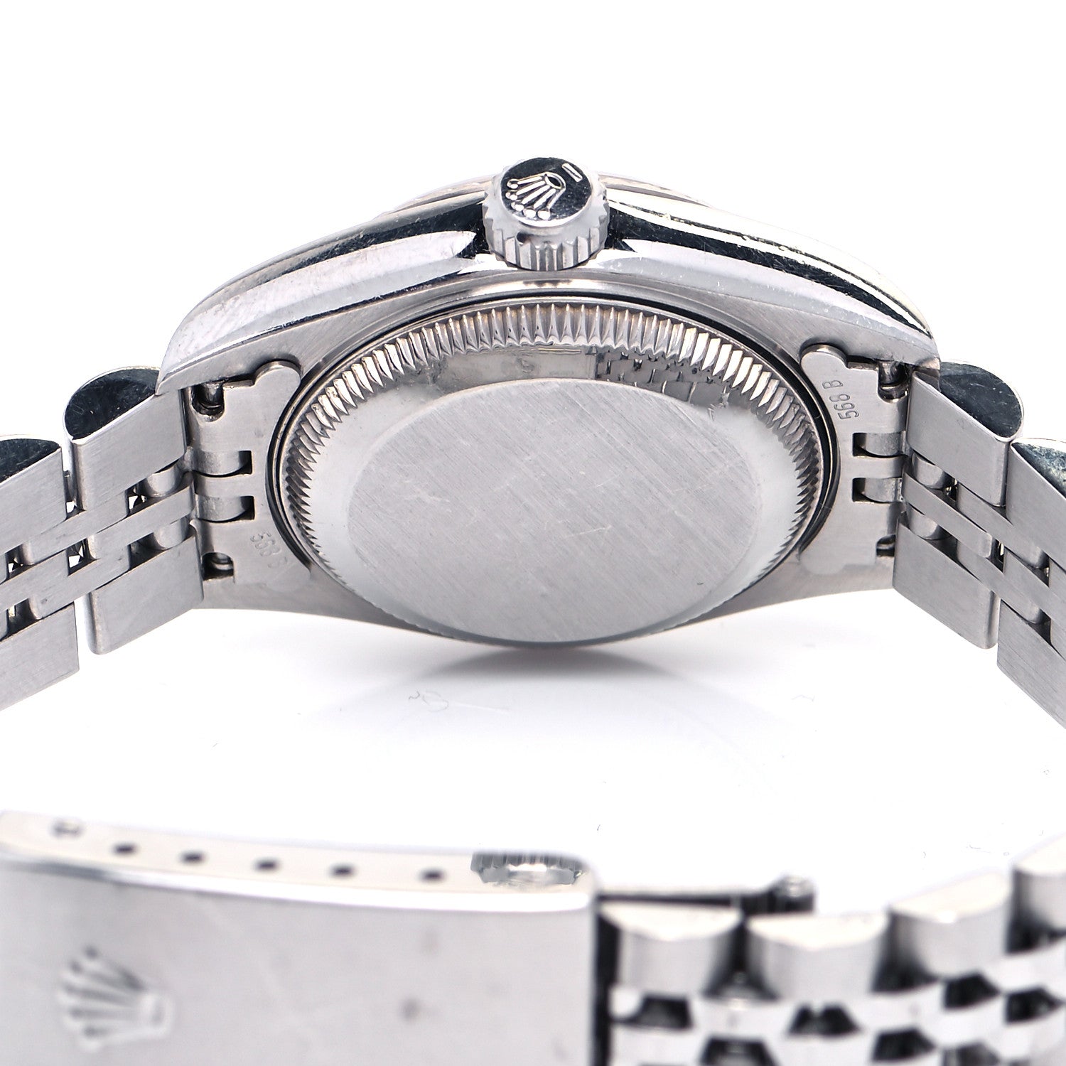 Rolex Stainless Steel 18K White Gold Diamond 26mm Oyster Perpetual Datejust Watch Pink 79174 4 of 4