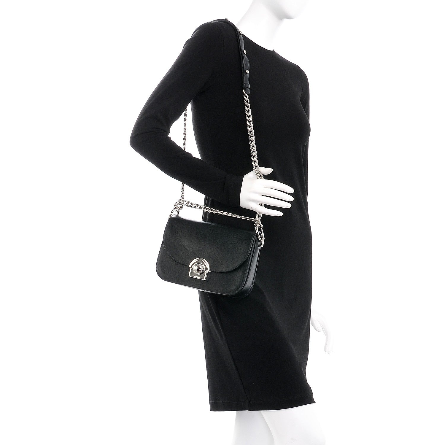 Prada Glace Calfskin Arcade Crossbody Bag Black 2 of 9