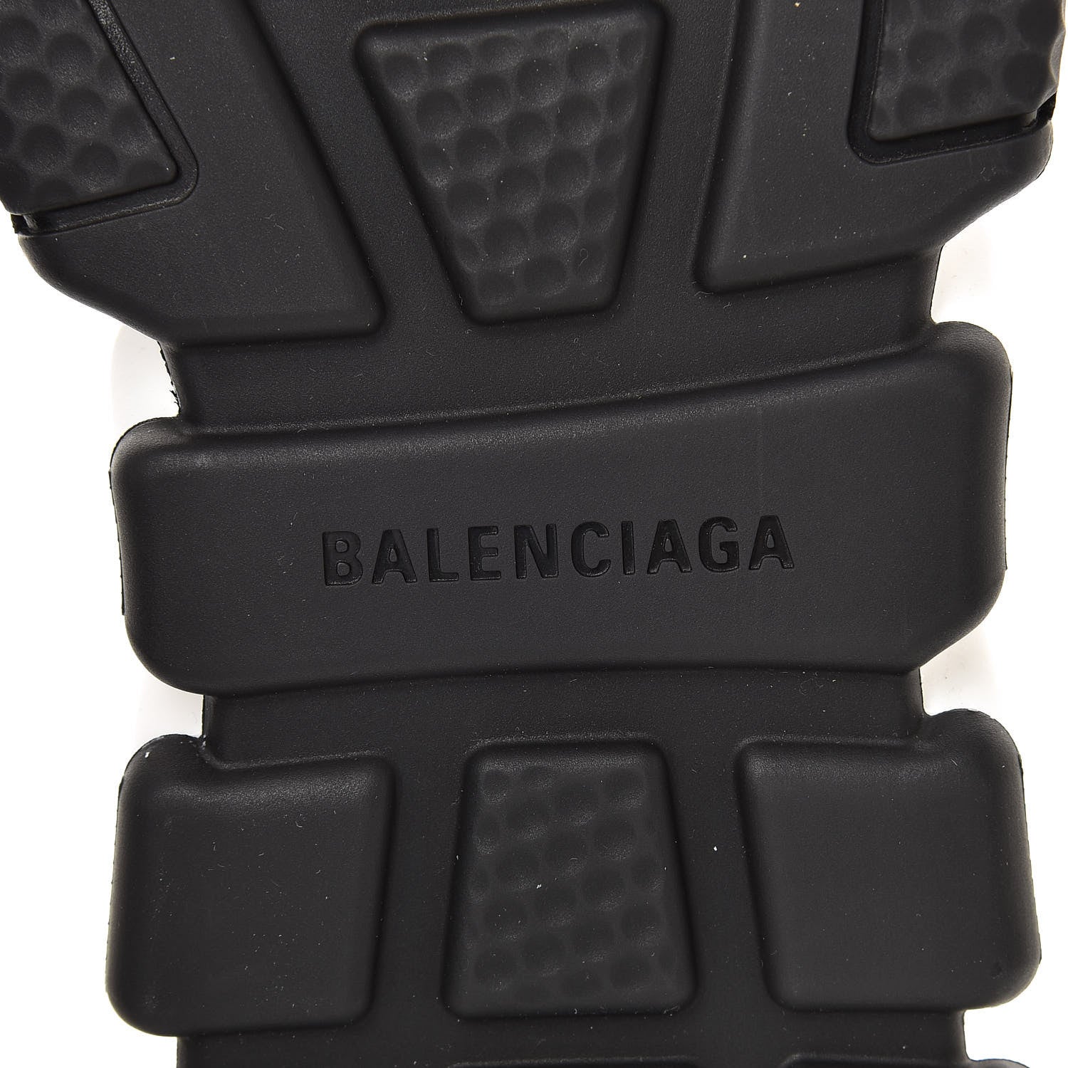 Balenciaga Neoprene Knit Womens Speed Sneakers 40 Black White 7 of 10