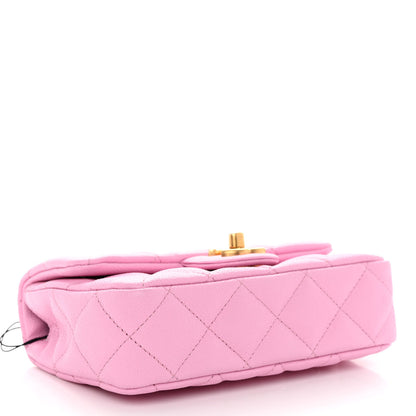 Chanel Caviar Quilted Mini Rectangular Sweetheart Flap Lilac 4 of 11
