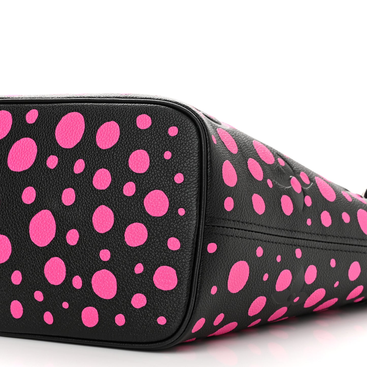 LV X YK Empreinte Infinity Dots Neverfull MM Black Fuchsia