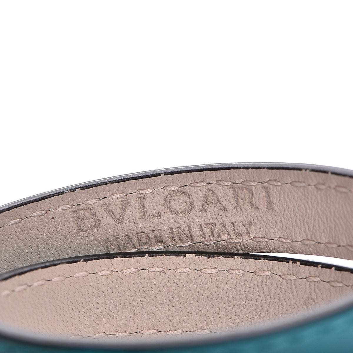 Bulgari Calfskin Serpenti Forever Muli-coiled Bracelet S Aquarelle Turquoise 4 of 8