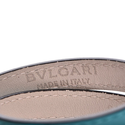 Bulgari Calfskin Serpenti Forever Muli-coiled Bracelet S Aquarelle Turquoise 4 of 8