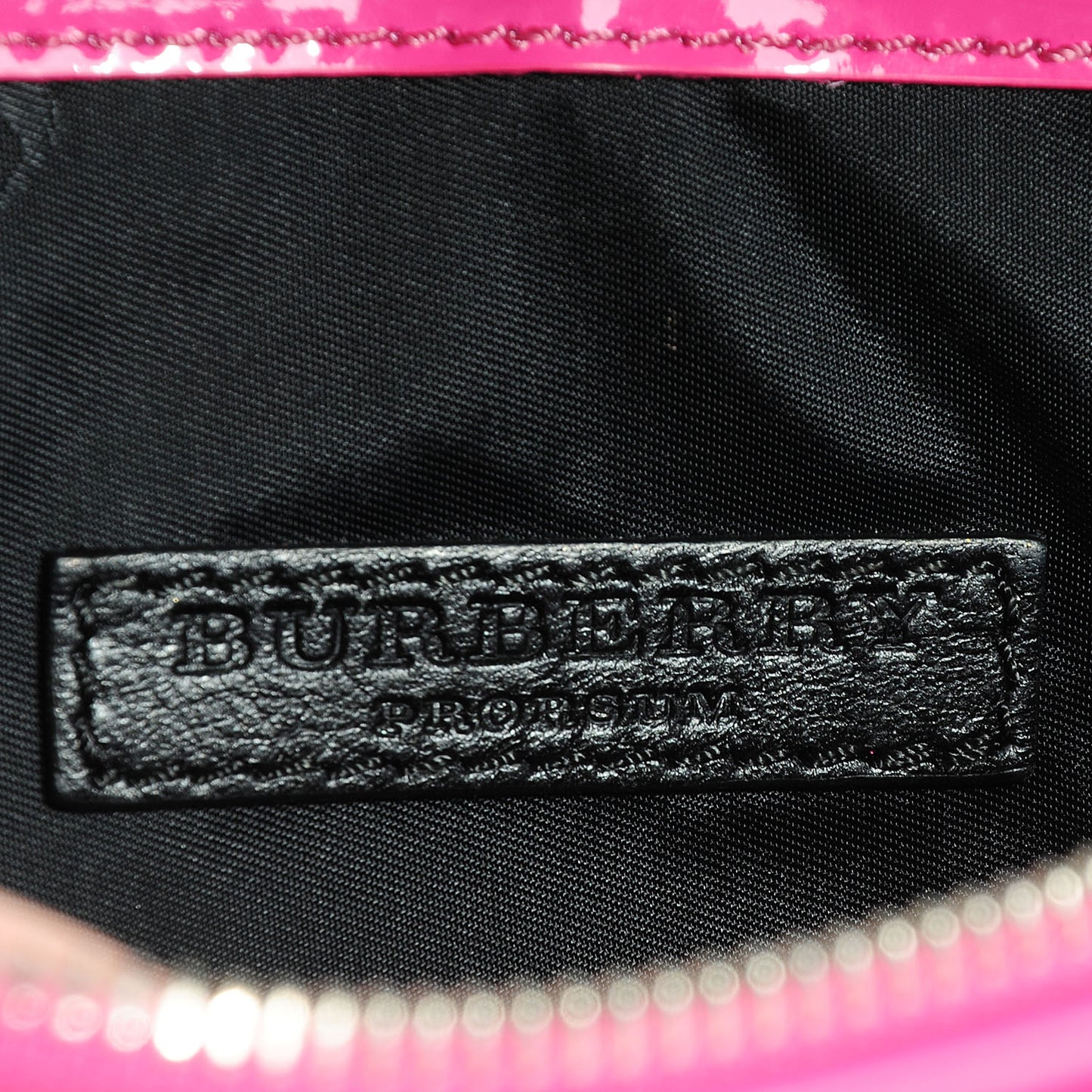 Patent Bridle Calfskin Parmoor Clutch Bag Pink