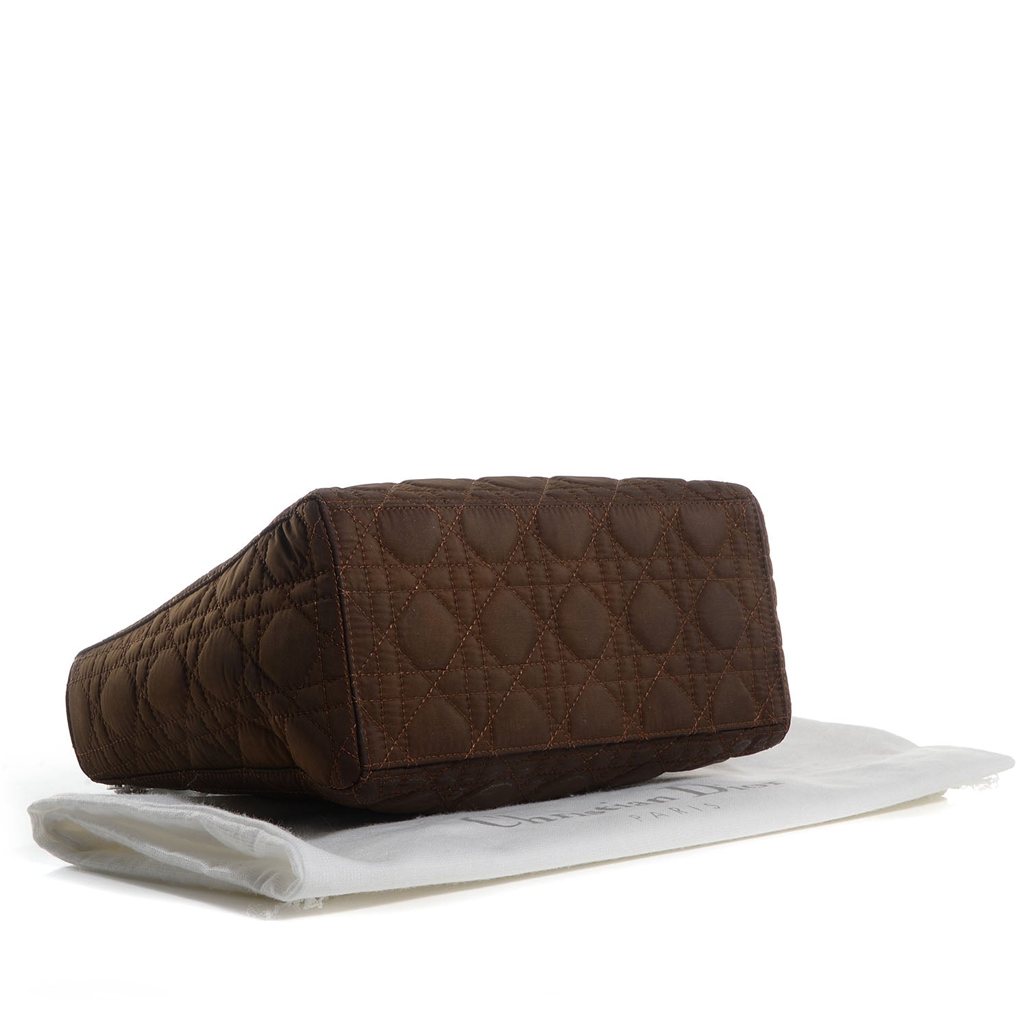 Christian Dior Nylon Cannage Medium Lady Dior Brown 4 of 9