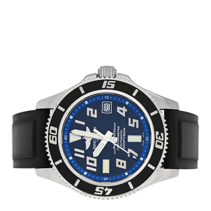 Breitling Stainless Steel Rubber 42mm SuperOcean Automatic Watch Blue A17364 2 of 4