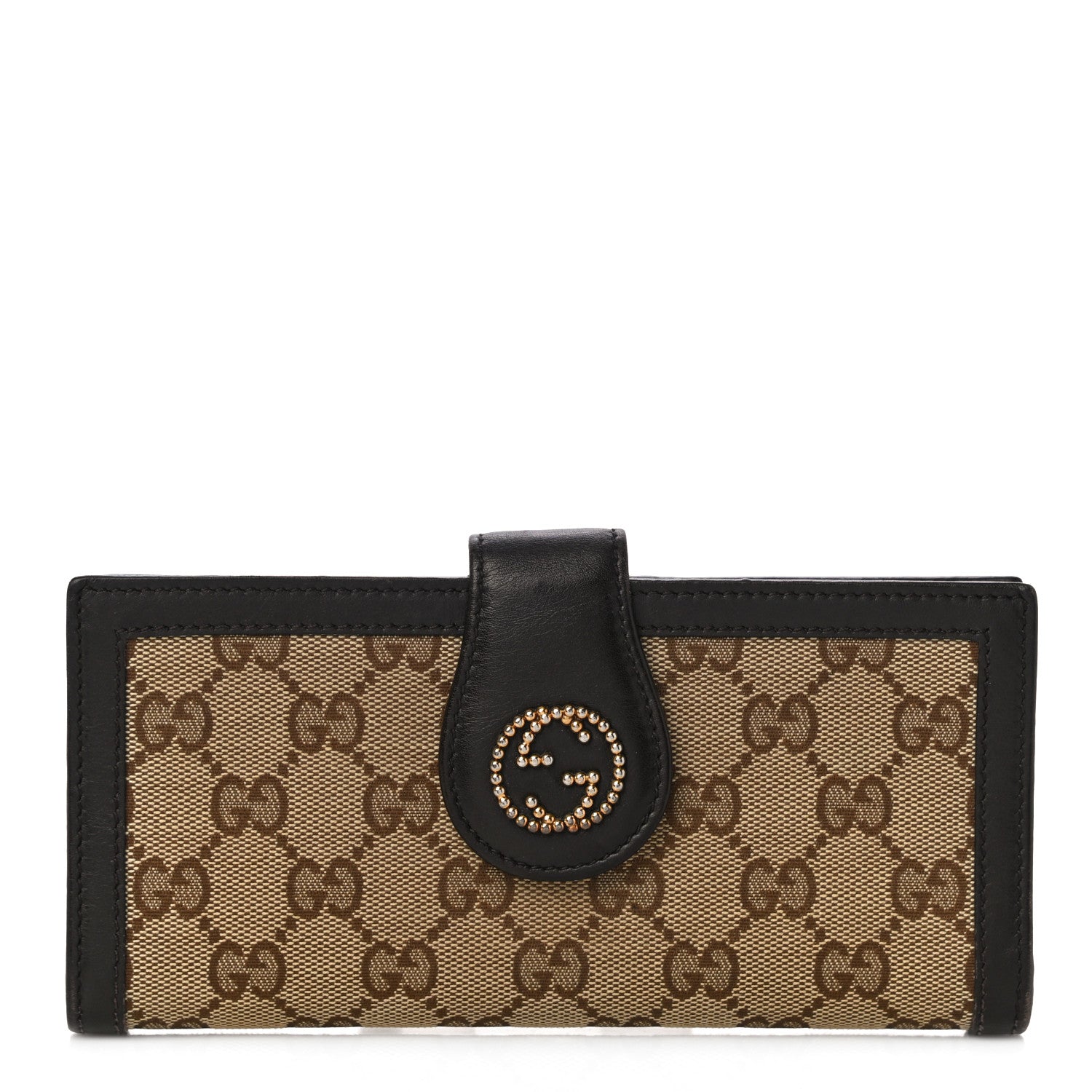 Gucci Monogram Scarlett Continental Wallet Dark Brown 1 of 12