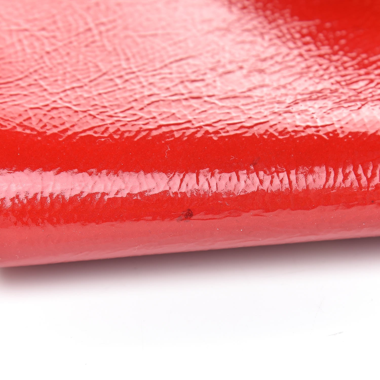 Saint Laurent Patent Y-Mail Clutch Red 8 of 8