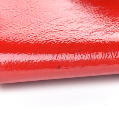 Saint Laurent Patent Y-Mail Clutch Red 8 of 8