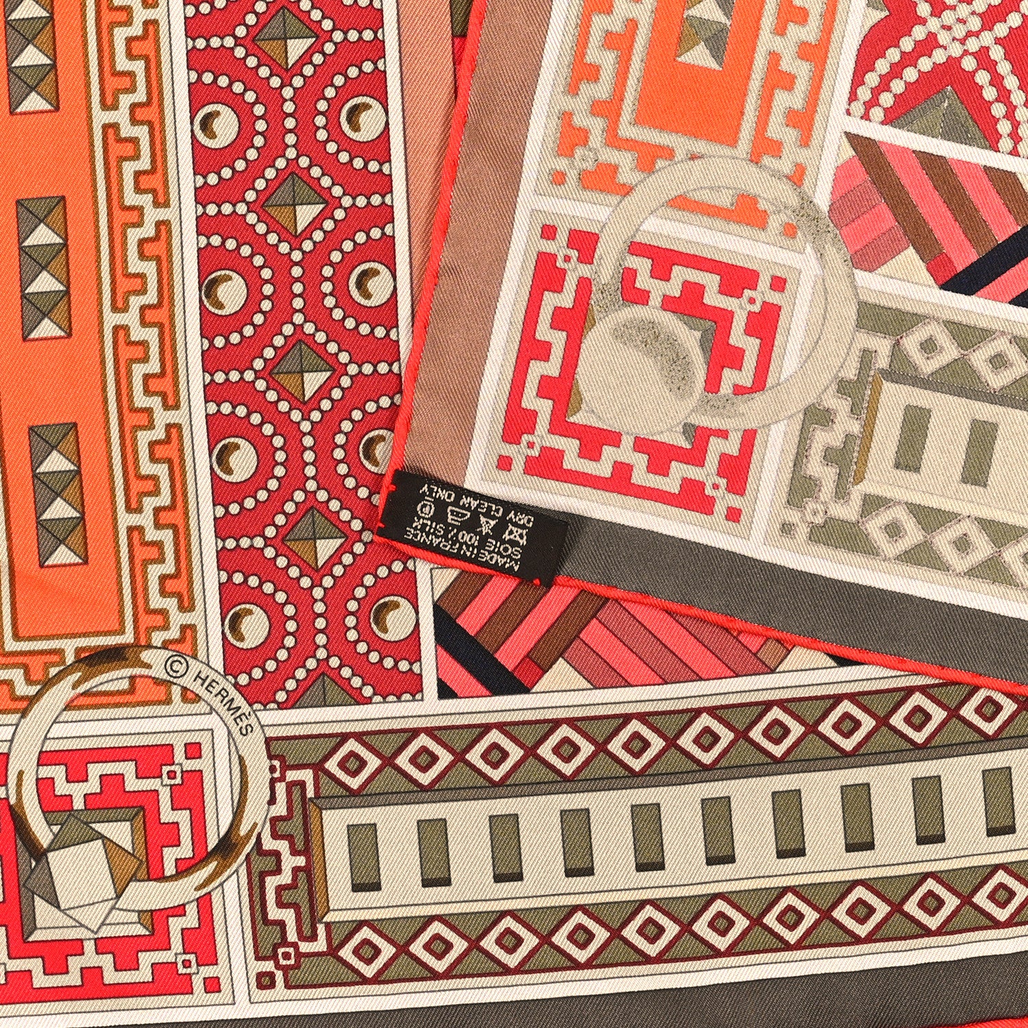 Hermes Silk Colliers de Chiens Scarf 90 3 of 3