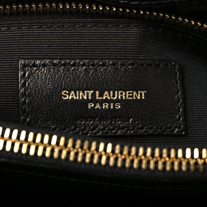 Saint Laurent Calfskin Y Quilted Monogram Medium Loulou Chain Satchel Black 6 of 10