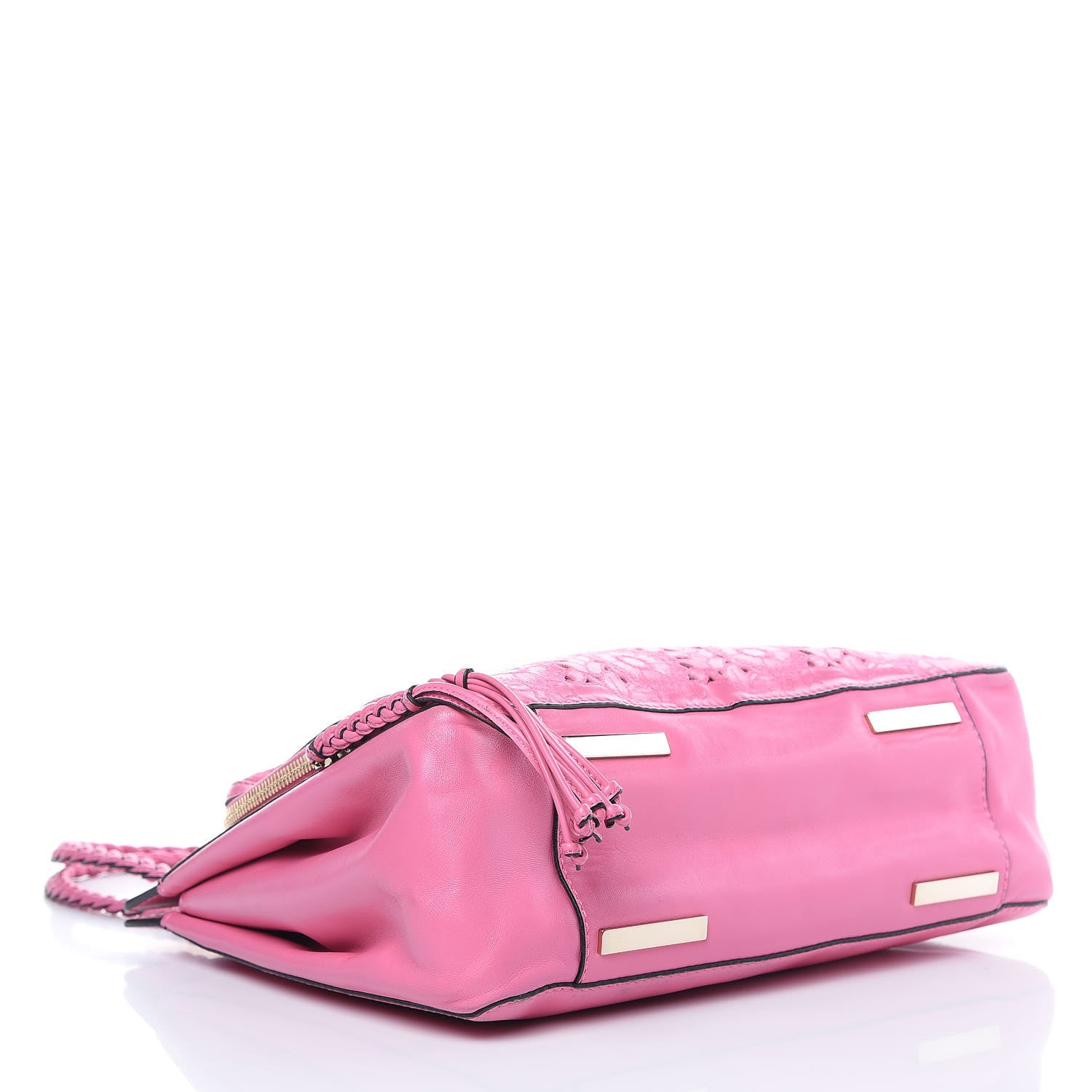 Valentino Garavani Vitello Lace Demetra Satchel Pink 4 of 17