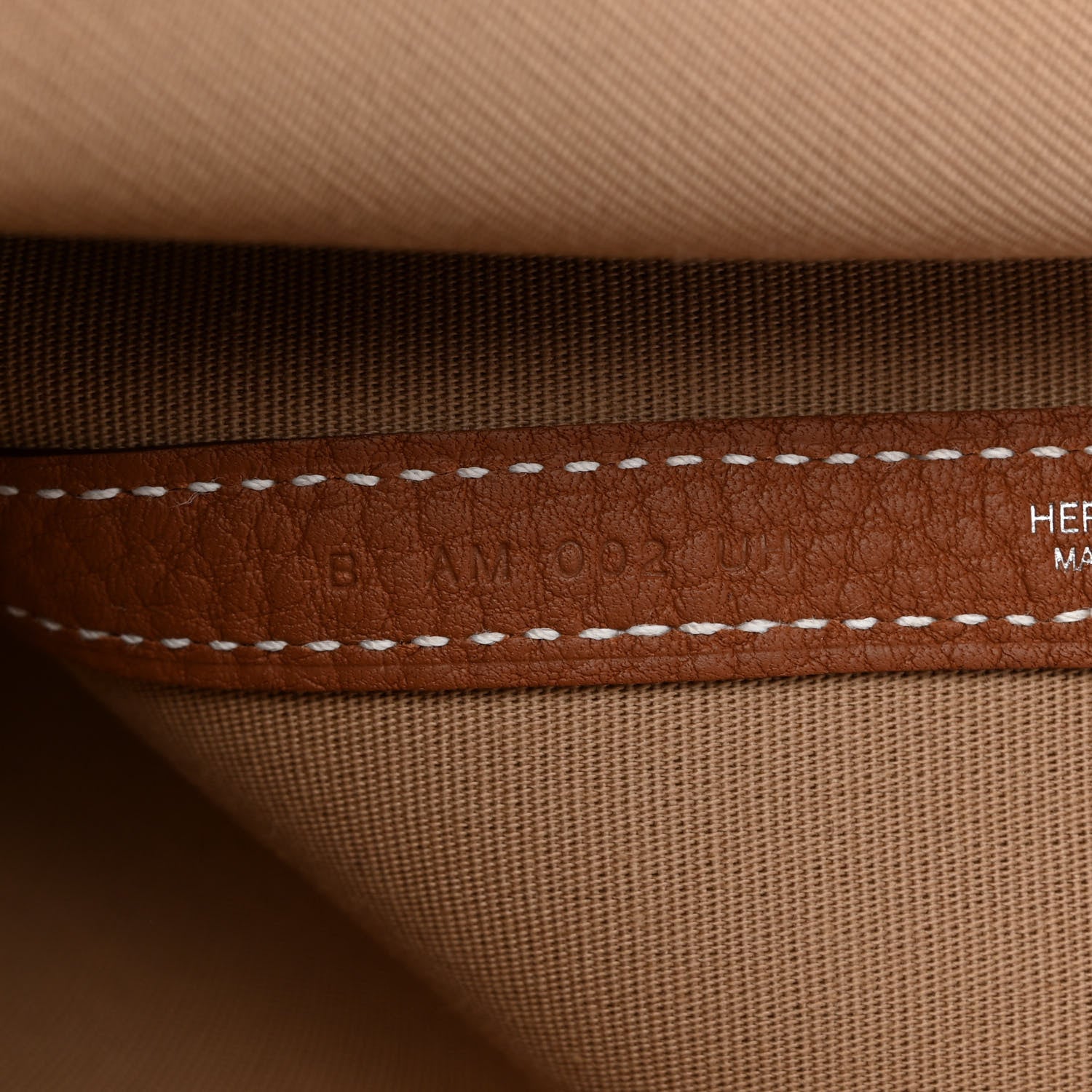 Hermes Twill D Negonda Garden Party 30 TPM Tote Trench Gold 7 of 10