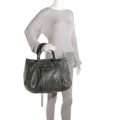 Balenciaga Agneau Classic Hardware Large Sunday Tote Anthracite 2 of 11