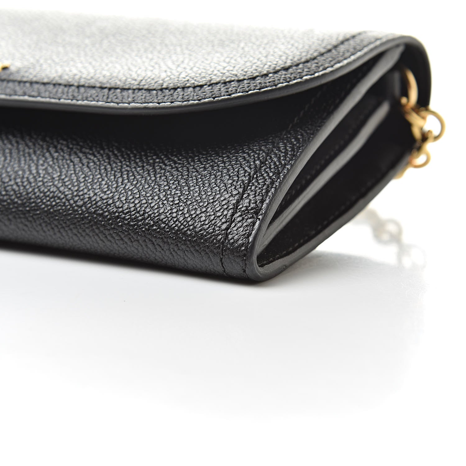 Burberry Grainy Calfskin Henley Wallet On Chain Black 11 of 11
