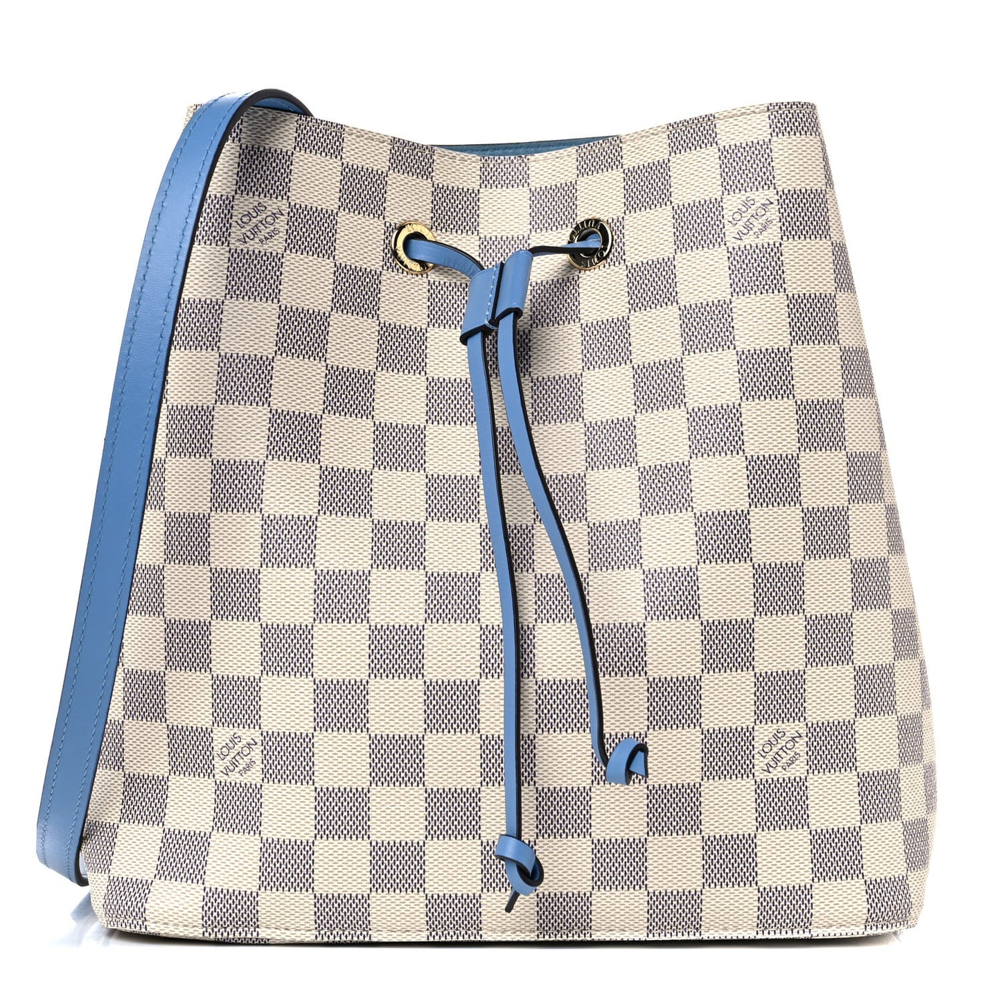 Damier Azur Neonoe MM Bleuet